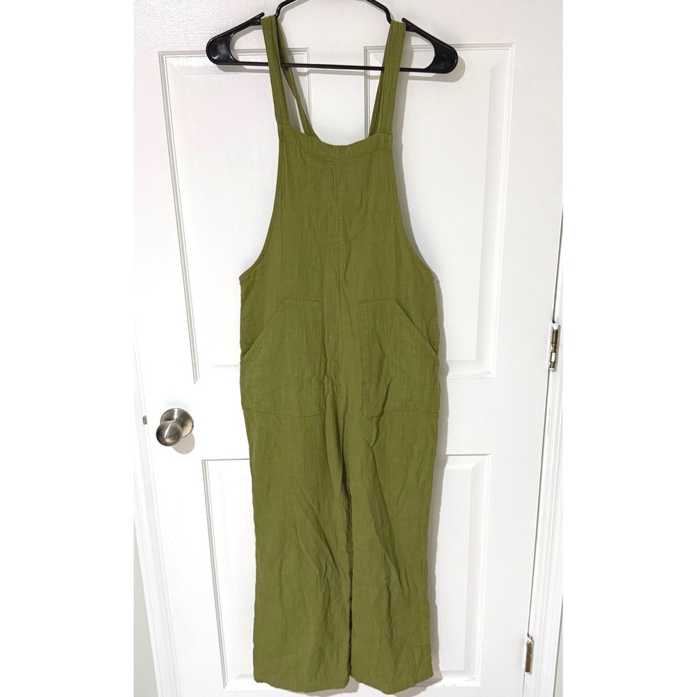 Billabong Wild Pursuit Olive Green Cotton Blend Overalls XS